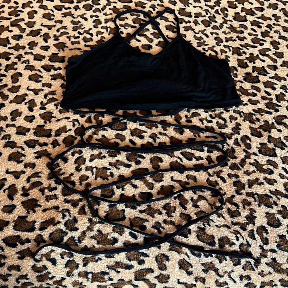 Forever 21 Crop top with ties